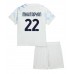 Inter Milan Henrikh Mkhitaryan #22 Bortedraktsett Barn 2025-26 Korte ermer (+ Korte bukser)